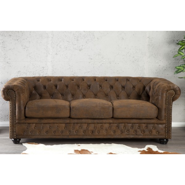 Chesterfield 3zitsbank - Antiek
