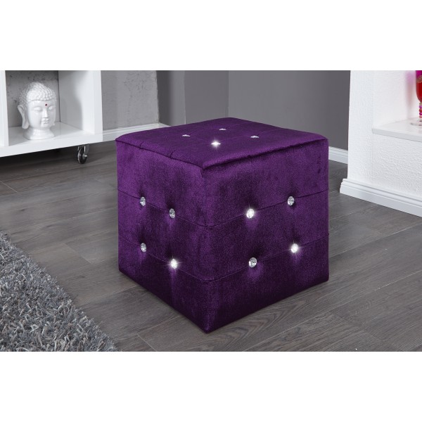 Hocker Monolit mini - Paars