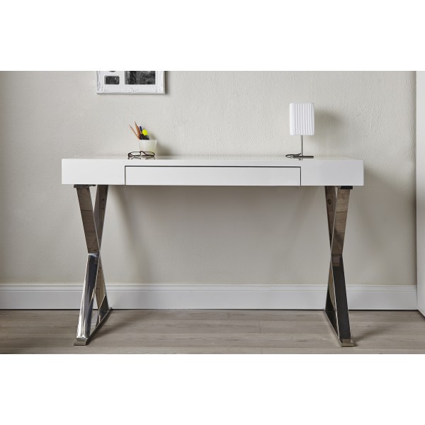 Bureau Grace - Wit - 120 cm