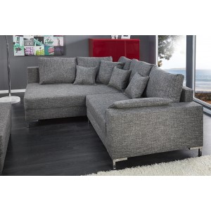 Hoekbank Comfort Modular Antraciet + Hocker
