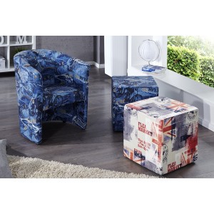 Hocker Monolit - Jeans UK STYLE