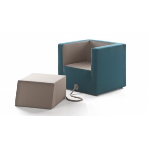 Fauteuil Armchair - Groen / Camel