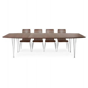 Design Eetkamertafel 170 - 270 CM - Noten