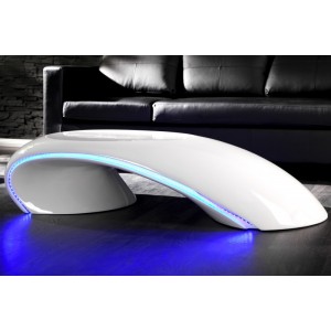 Salontafel Curve - Wit LED