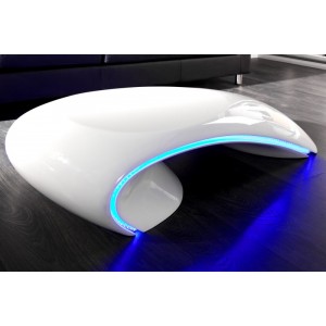 Salontafel Curve - Wit LED