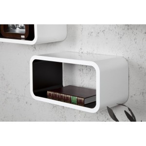 Wandkast Club Cube Wit Zwart