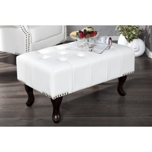 Hocker Chesterfield - Wit