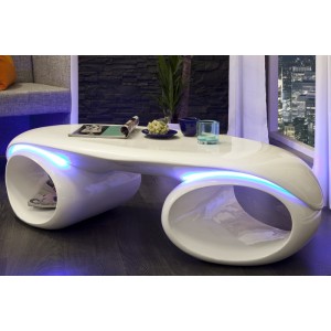 Salontafel Futura - Wit LED
