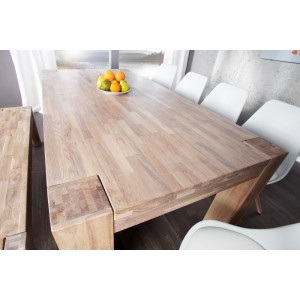 Eettafel Walküre - Eiken, wit