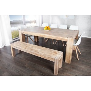 Eettafel Walküre - Eiken, wit