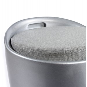 Poef PERLO - Zilver