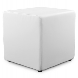Poef 'CUBE' Wit