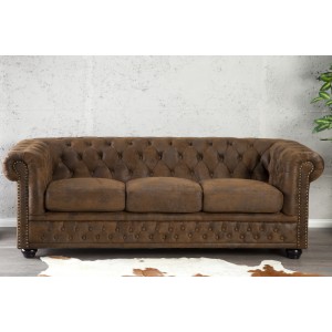 Chesterfield 3zitsbank - Antiek