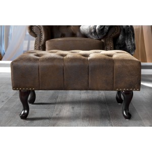 Hocker Chesterfield - Antiek Look