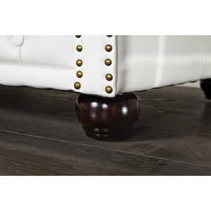 Chesterfield 3zitsbank - Wit