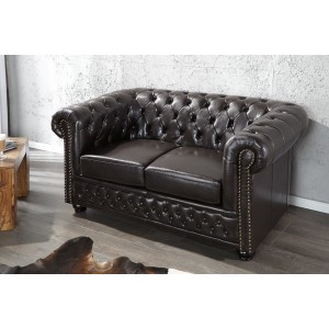 Chesterfield 2zitsbank - Koffiebruin 