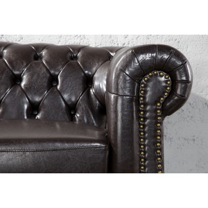 Chesterfield 2zitsbank - Koffiebruin 
