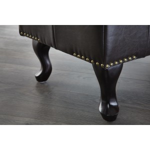Hocker Chesterfield - Koffiebruin