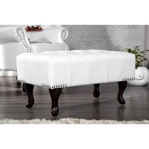 Hocker Chesterfield - Wit