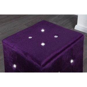 Hocker Monolit mini - Paars