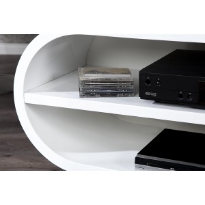 TV/HiFi Meubel Turn -  Hoogglans Wit